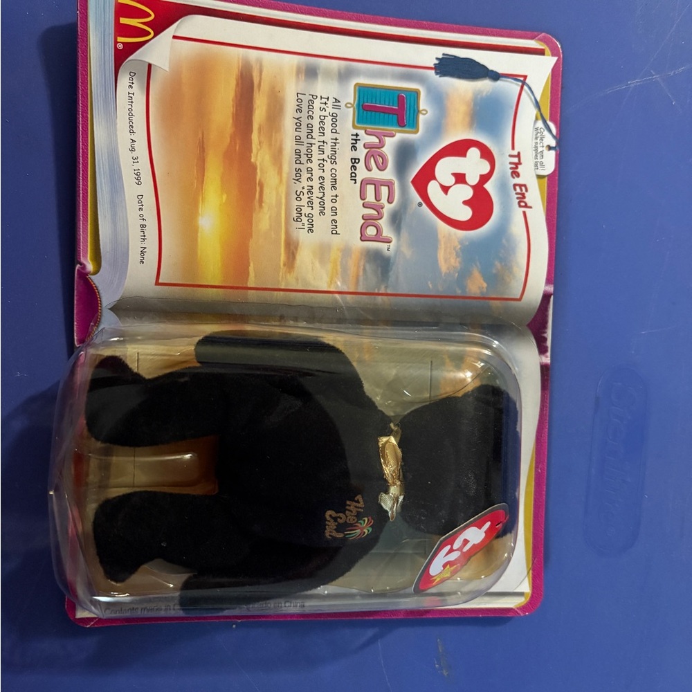 Ty The End Black Beanie Baby